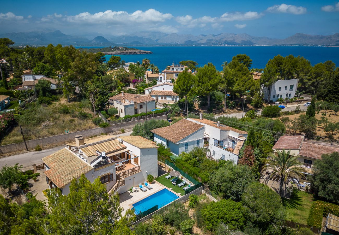 Ferienhaus in Alcudia - Haus in Alcudia Tacaritx mit Schwimmbad in Meeresnähe