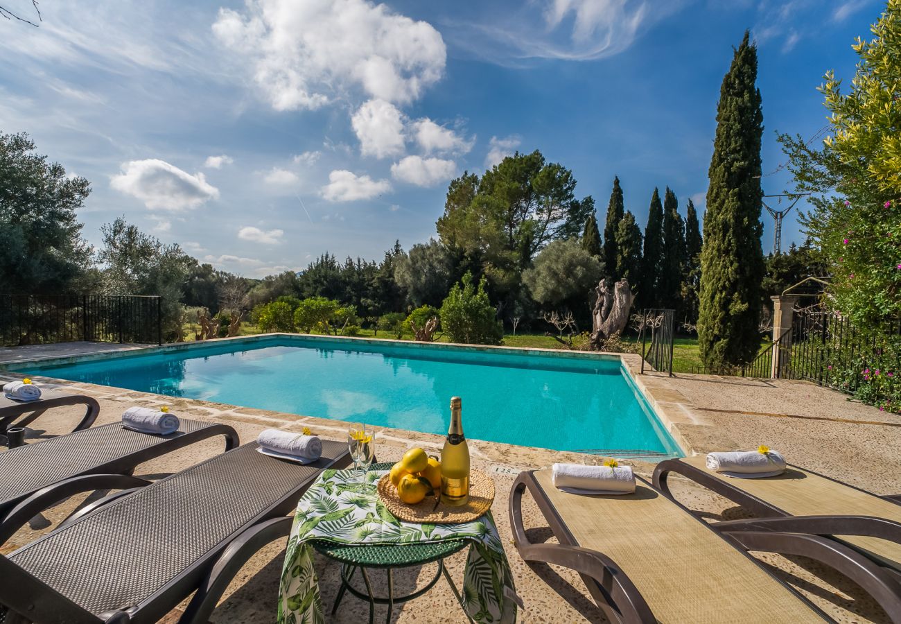 Finca en Buger - Finca rústica con piscina Cas Mut en Mallorca