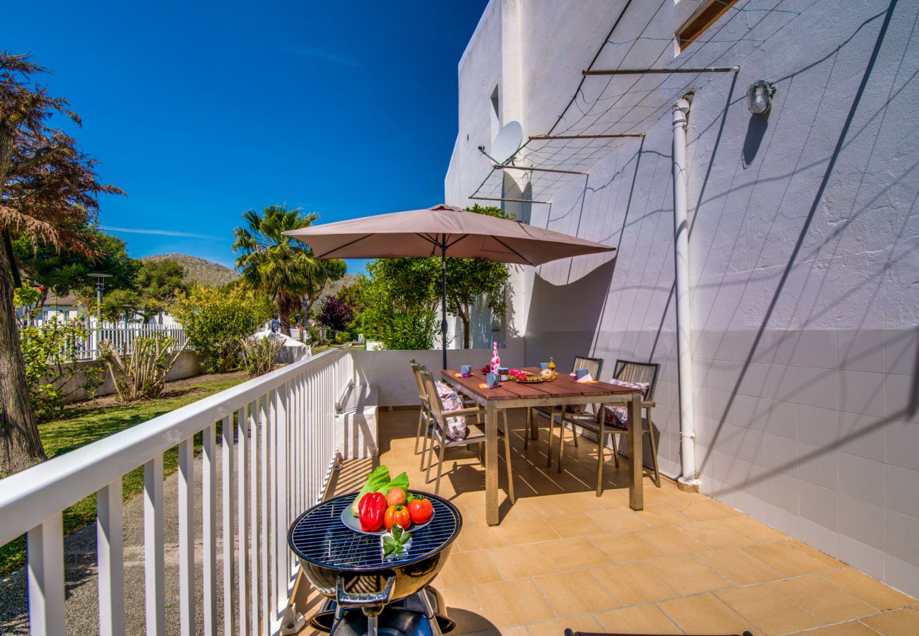 Vacances à Majorque dans un appartement avec terrasse.