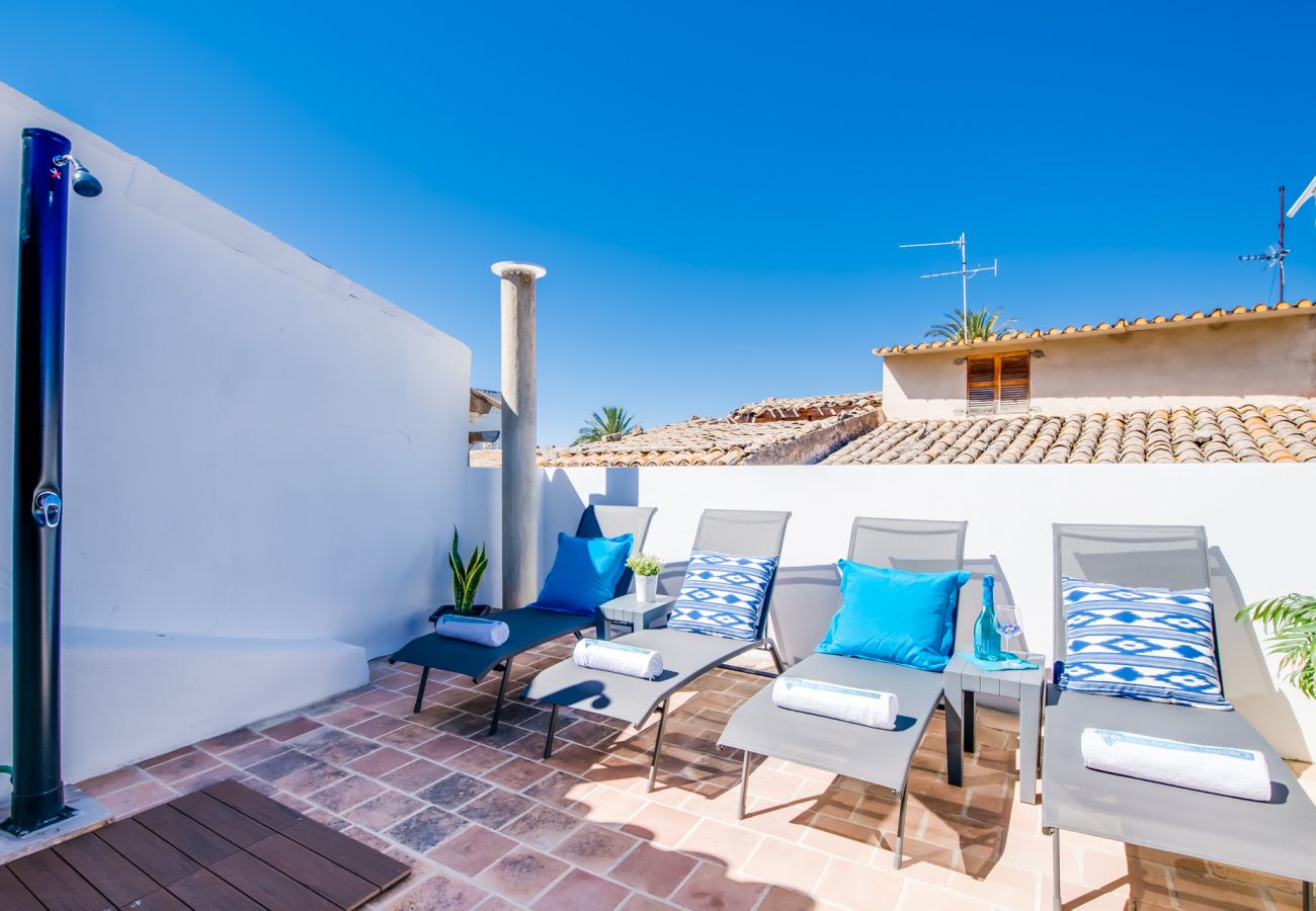 Maison pour vos vacances à Alcudia avec grande terrasse.