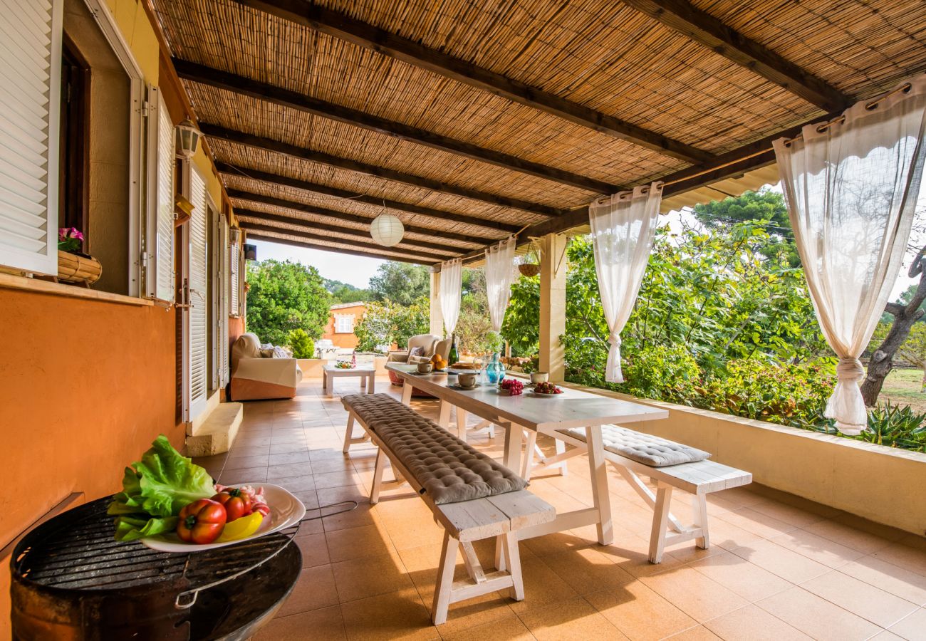 Domaine avec piscine et grande terrasse à Majorque.