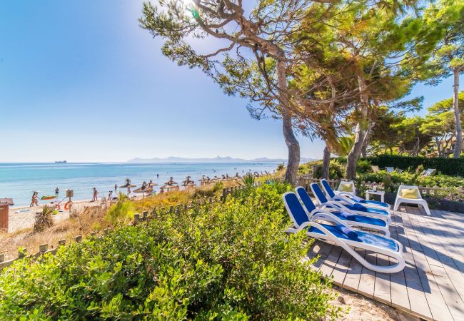 Maison sur la plage Alcudia, en bord de mer Gaviotas