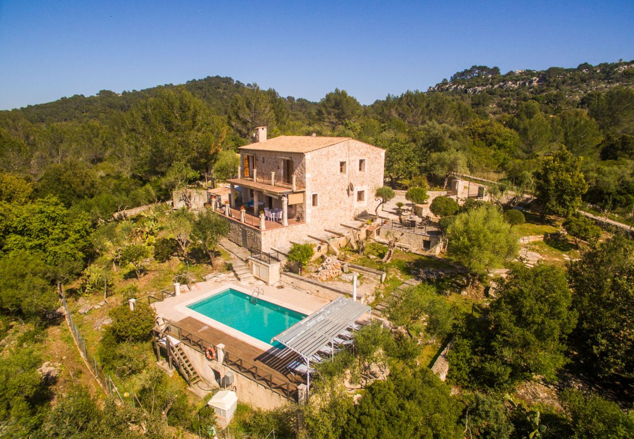 Domaine à Campanet - Maison en pierre au milieu de la nature à Caselles Petit