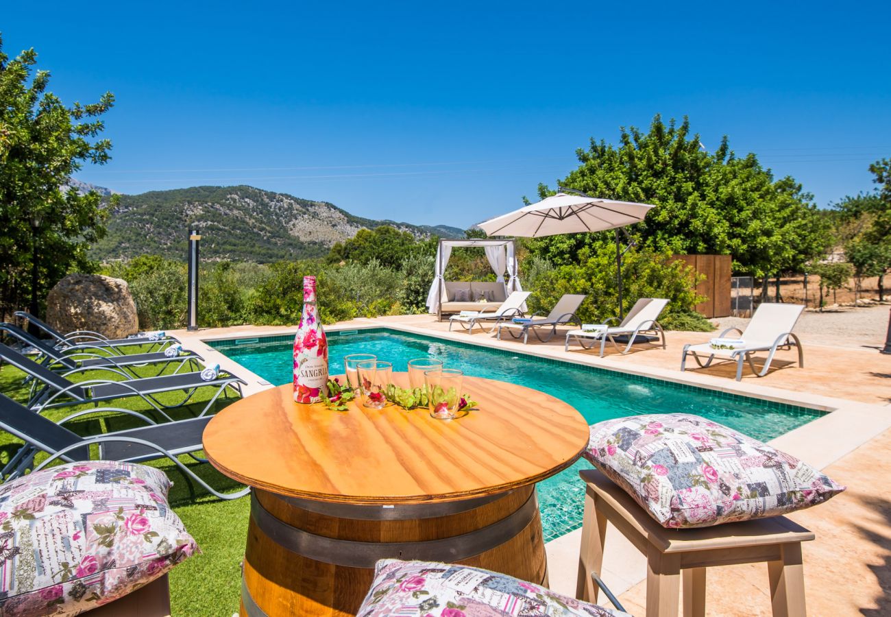 Domaine à Selva - Finca Puig den Guardiola avec vue sur la montagne