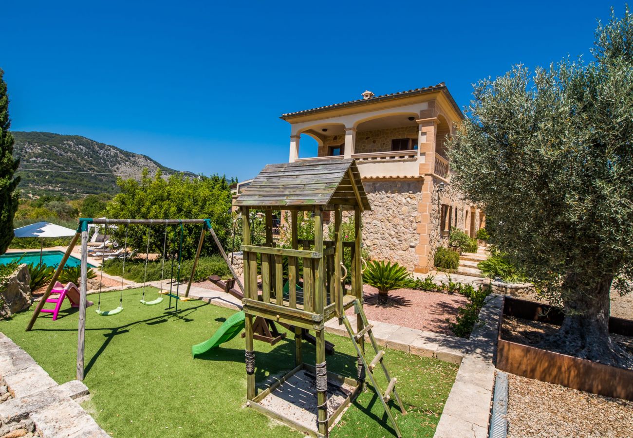 Domaine à Selva - Finca Puig den Guardiola avec vue sur la montagne