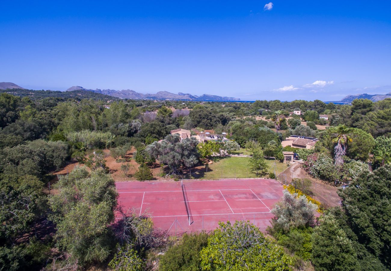 Domaine à Pollensa - Maison de campagne à Pollensa Can Roig avec piscine.