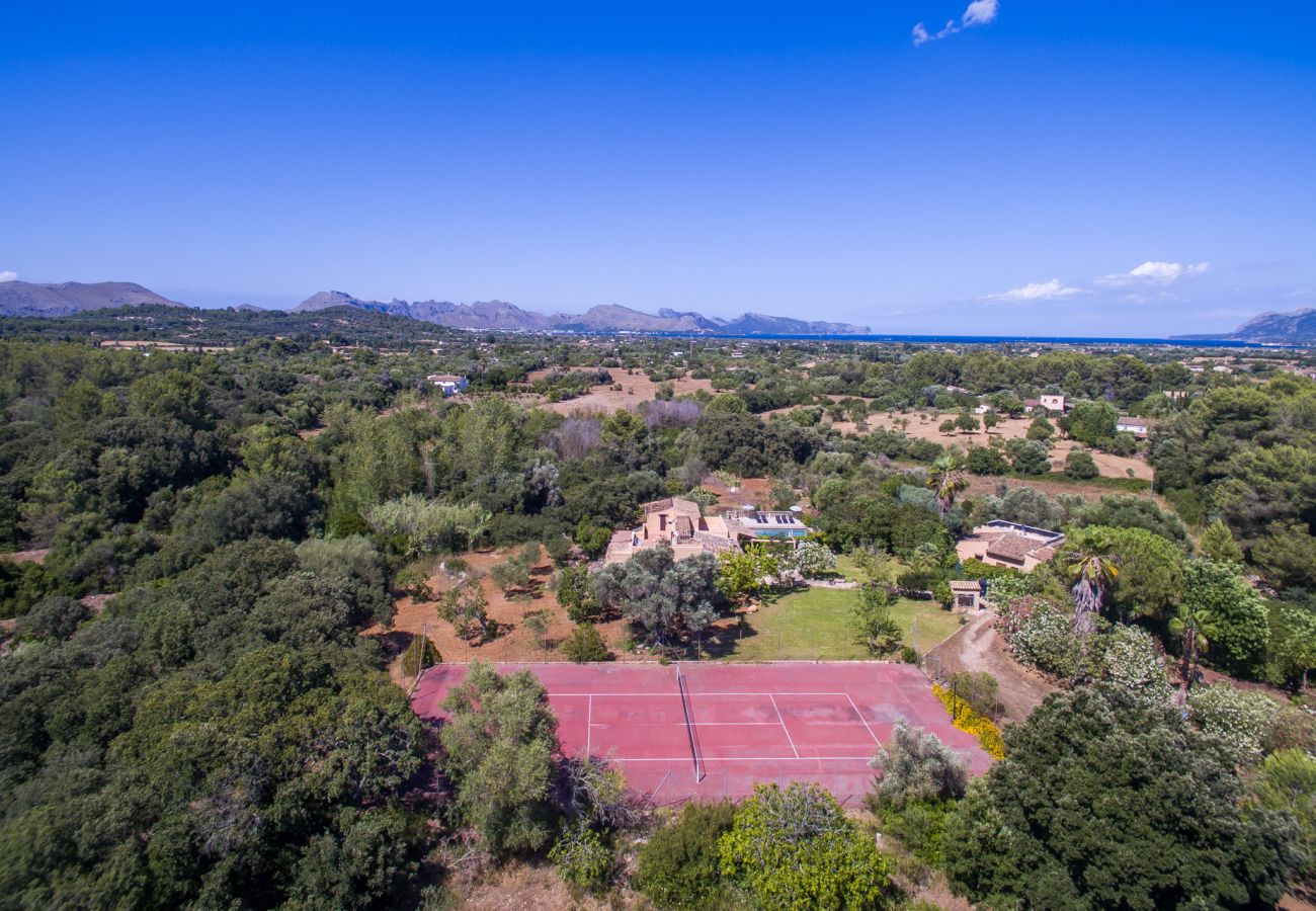 Domaine à Pollensa - Maison de campagne à Pollensa Can Roig avec piscine.