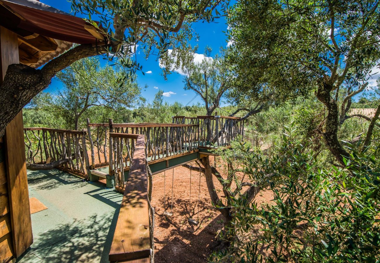 Domaine à Ariany - Finca Sa Canova Ariany avec piscine et maison dans les arbres à Majorque