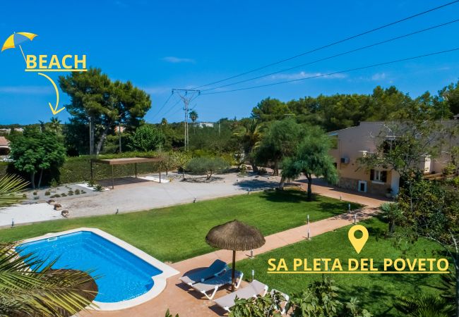  à Muro - Charmante finca Sa Pleta del Poveto avec piscine