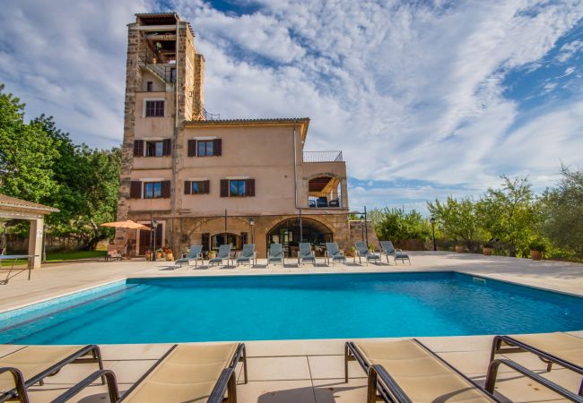  à Selva - Finca Sa Mina pour 12 personnes avec piscine à Majorque.