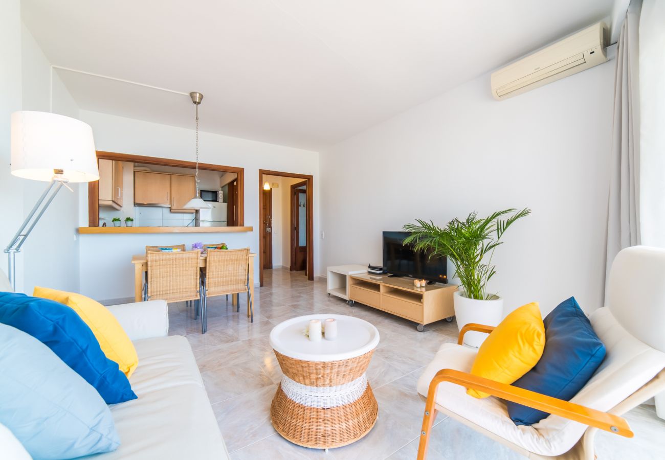 Appartement climatisé à Puerto Alcudia avec vue sur la mer