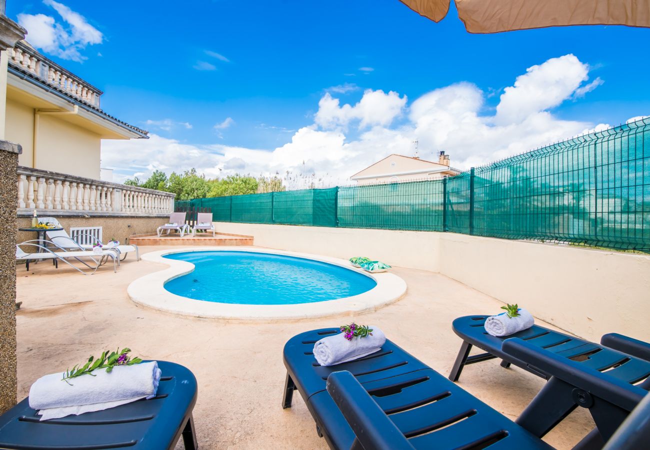 Maison à Playa de Muro - Maison avec piscine Villa Corb Mari près de la plage Playa Muro