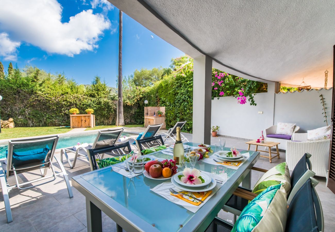 Maison à Crestatx - Maison avec piscine et jardin Casa Pequeña à Majorque.