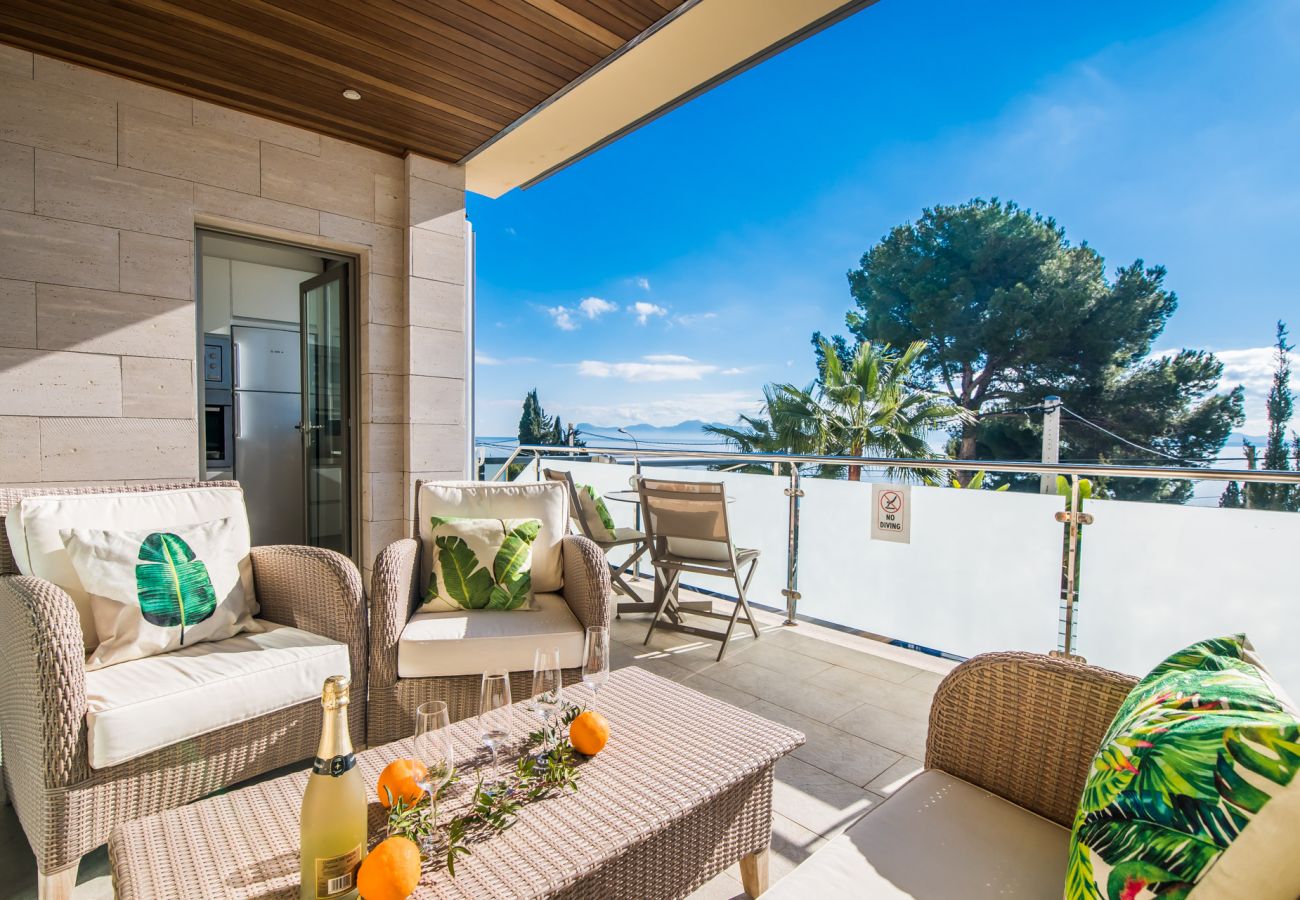 Maison à Puerto de Alcudia - Maison de luxe avec vue sur la mer, Villa Alcanada, à Alcudia.