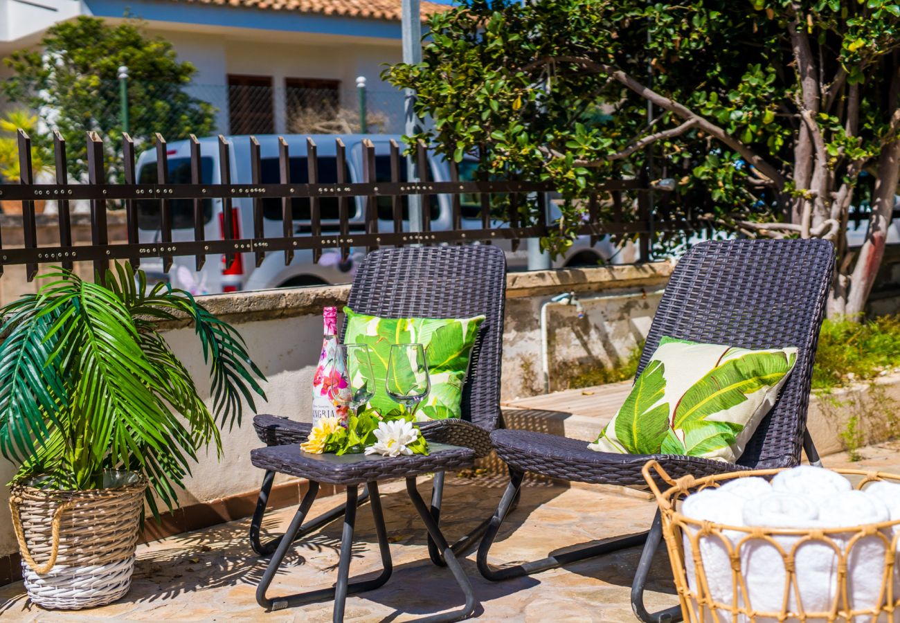 Maison avec terrasse près de la mer à Playa de Muro