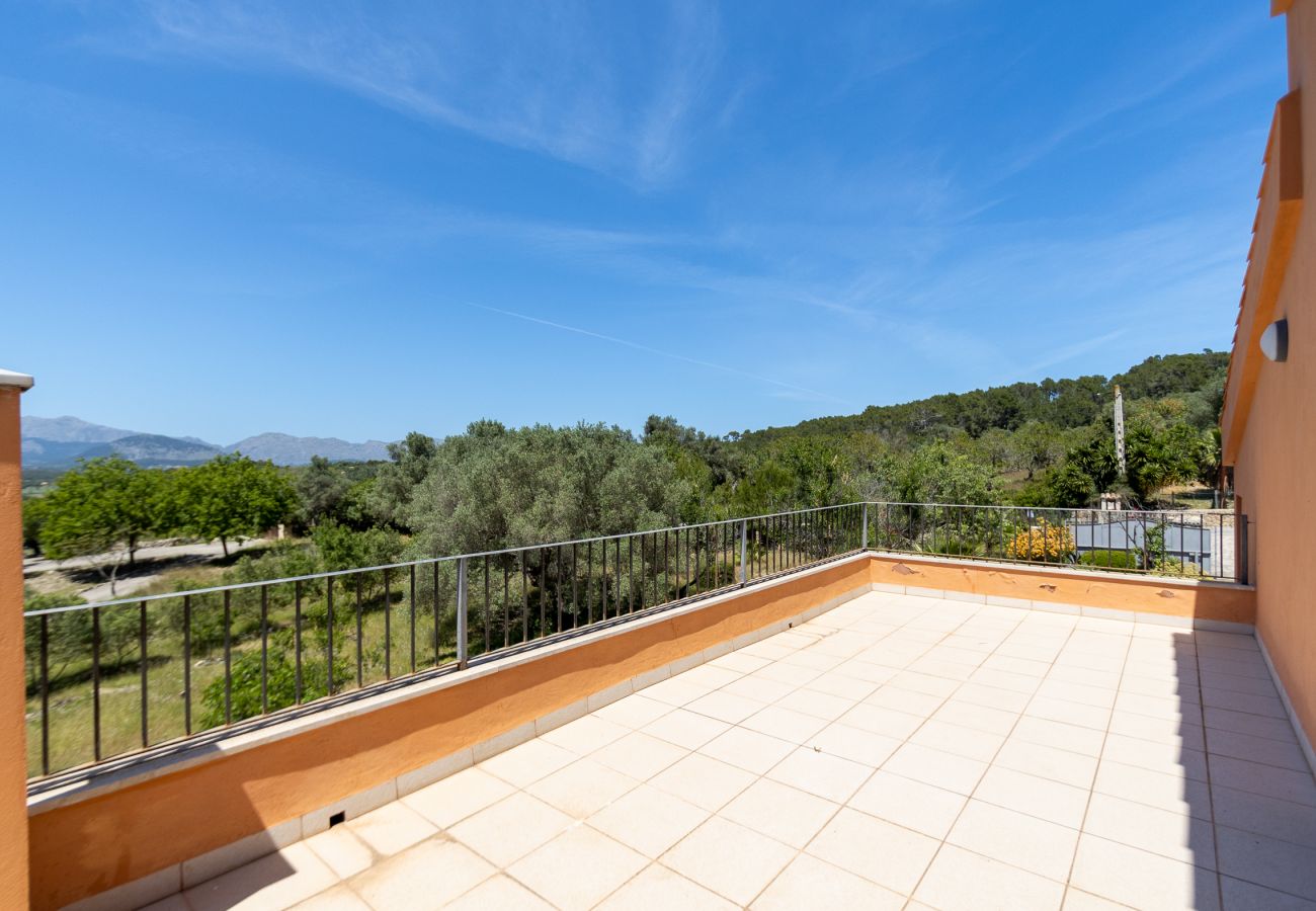 Domaine à Alcudia - Finca Alcudia Son Fe avec piscine et vue sur la montagne