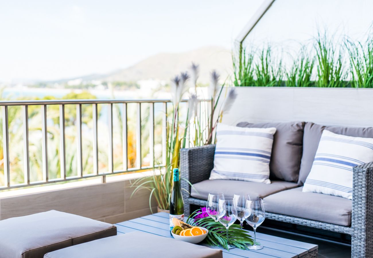 Appartement à Alcudia - Appartement Blue Sky avec vue sur la mer à Alcudia