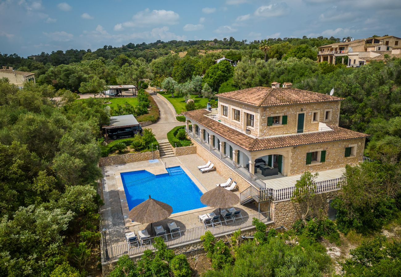 Domaine à Petra - Villa avec piscine privée et jolies vues à Sa Pleta à Majorque.