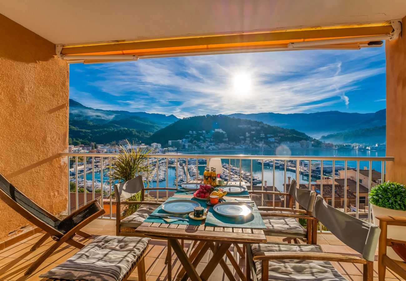 Appartement à Port de Sóller - Appartement Santa Catalina 46 à Puerto Soller avec vue sur la mer