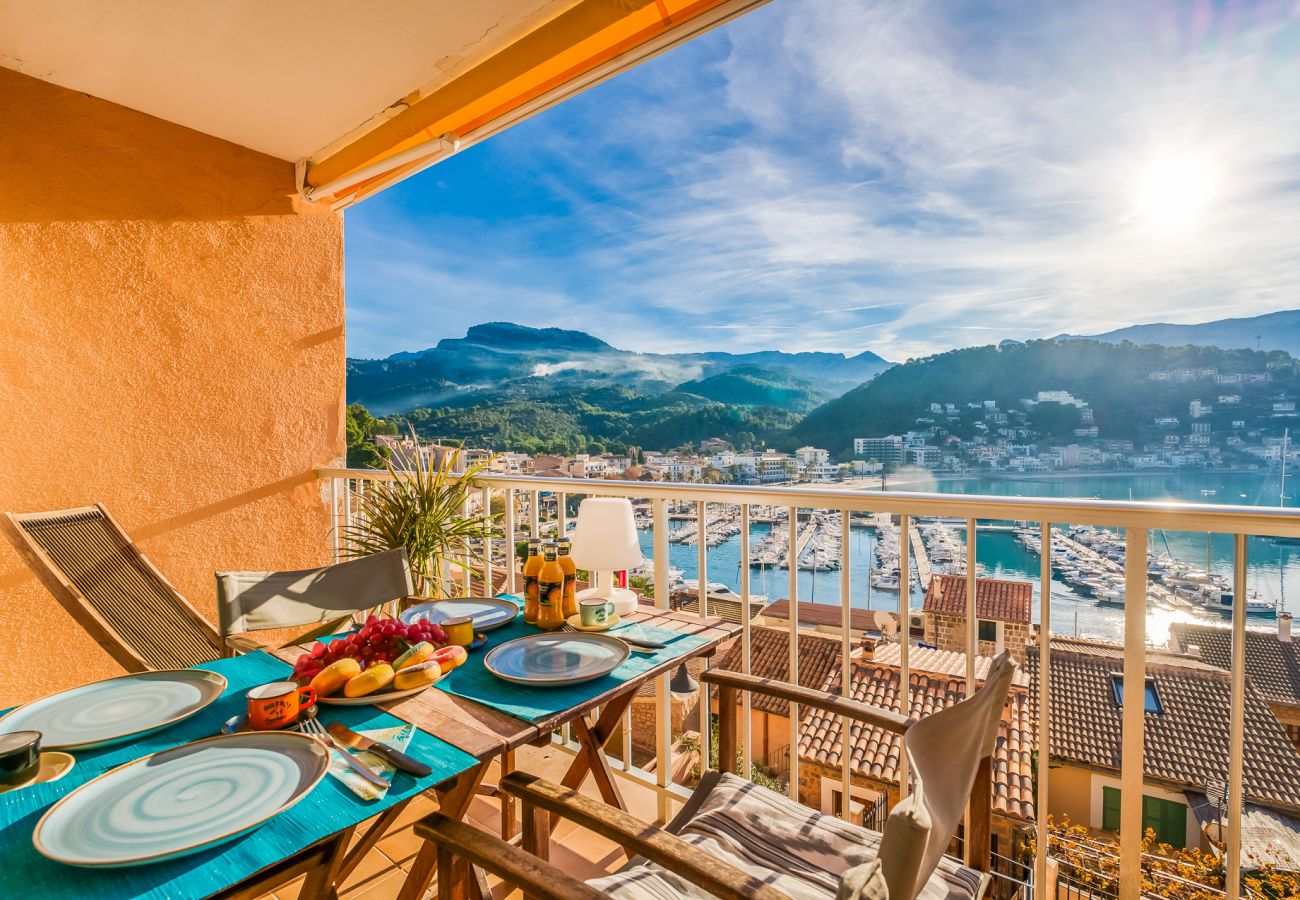 Appartement à Port de Sóller - Appartement Santa Catalina 46 à Puerto Soller avec vue sur la mer