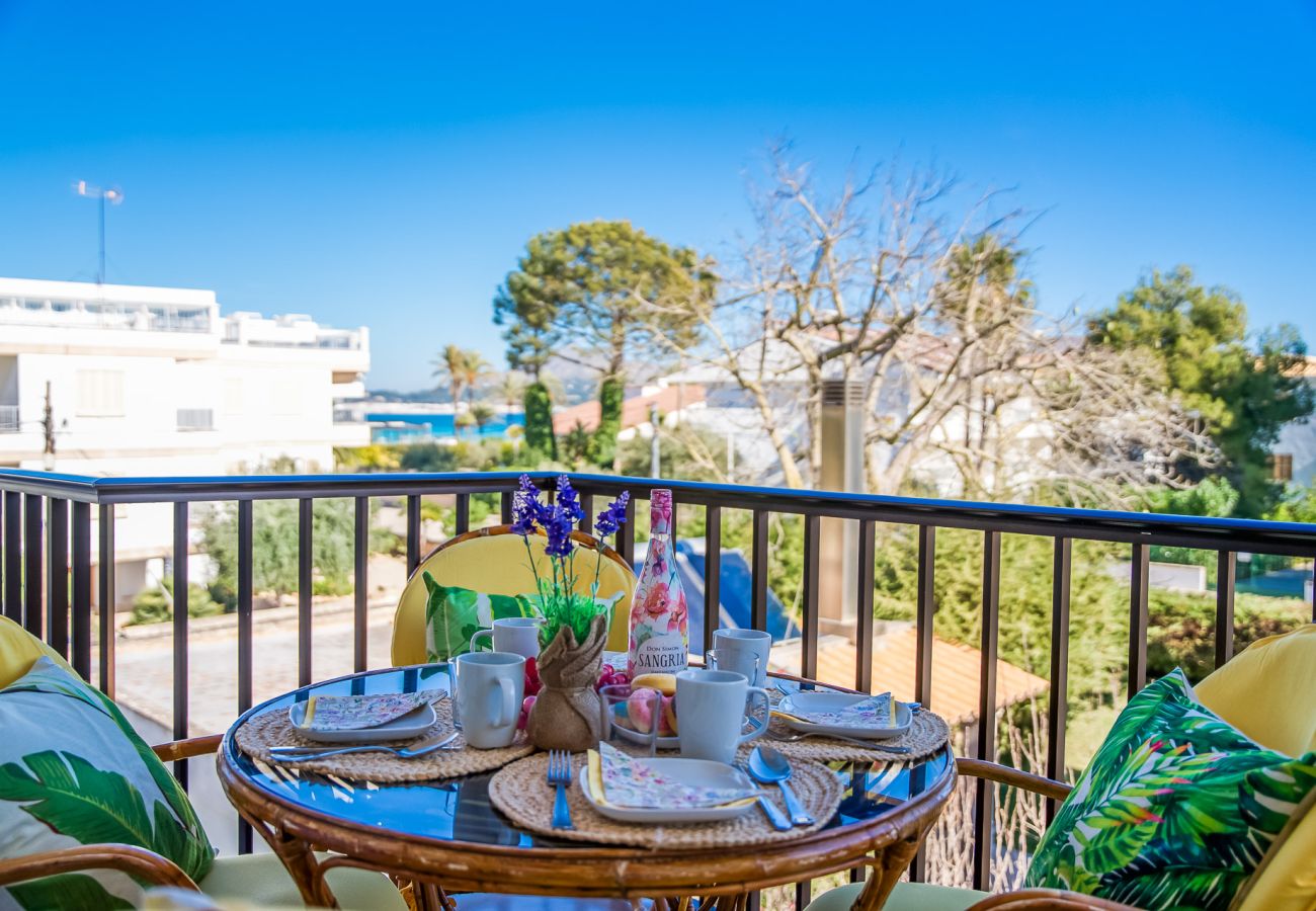 Appartement sur la plage d'Alcudia à Majorque.